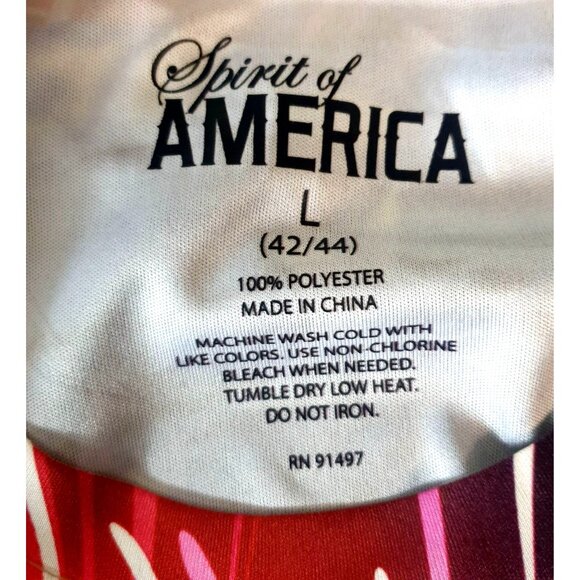 Patriotic Spirit Of America  Mens T-Shirt L USA Flag &Bald Eagle Graphic Design - Picture 4 of 5